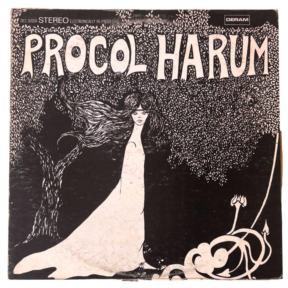 Procol Harum Self-Titled Vinyl LP Deram DES 18008 A Whiter Shade of Pale 1967